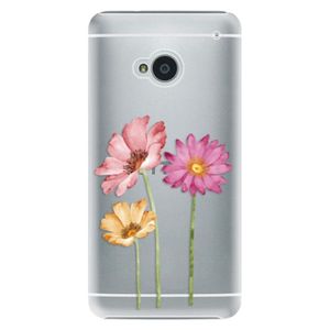 Plastové puzdro iSaprio - Three Flowers - HTC One M7 vyobraziť