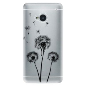 Plastové puzdro iSaprio - Three Dandelions - black - HTC One M7 vyobraziť