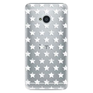 Plastové puzdro iSaprio - Stars Pattern - white - HTC One M7 vyobraziť