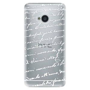 Plastové puzdro iSaprio - Handwriting 01 - white - HTC One M7 vyobraziť