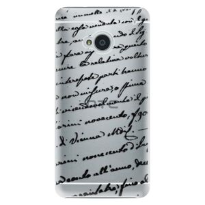 Plastové puzdro iSaprio - Handwriting 01 - black - HTC One M7 vyobraziť