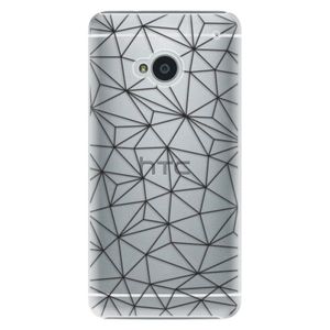 Plastové puzdro iSaprio - Abstract Triangles 03 - black - HTC One M7 vyobraziť