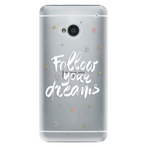 Plastové puzdro iSaprio - Follow Your Dreams - white - HTC One M7 vyobraziť