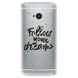 Plastové puzdro iSaprio - Follow Your Dreams - black - HTC One M7 vyobraziť