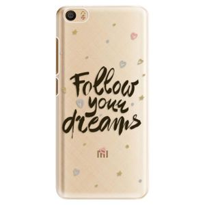 Plastové puzdro iSaprio - Follow Your Dreams - black - Xiaomi Mi5 vyobraziť