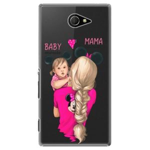 Plastové puzdro iSaprio - Mama Mouse Blond and Girl - Sony Xperia M2 vyobraziť
