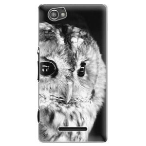 Plastové puzdro iSaprio - BW Owl - Sony Xperia M vyobraziť