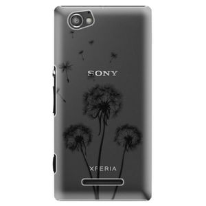 Plastové puzdro iSaprio - Three Dandelions - black - Sony Xperia M vyobraziť
