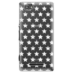 Plastové puzdro iSaprio - Stars Pattern - white - Sony Xperia M vyobraziť