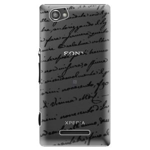 Plastové puzdro iSaprio - Handwriting 01 - black - Sony Xperia M vyobraziť