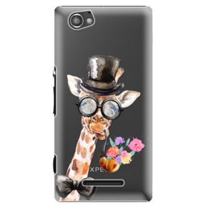 Plastové puzdro iSaprio - Sir Giraffe - Sony Xperia M vyobraziť