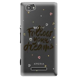 Plastové puzdro iSaprio - Follow Your Dreams - black - Sony Xperia M vyobraziť