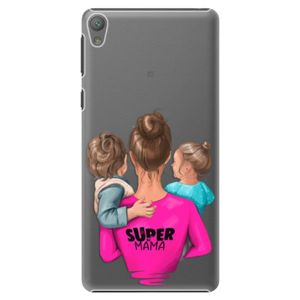 Plastové puzdro iSaprio - Super Mama - Boy and Girl - Sony Xperia E5 vyobraziť