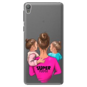 Plastové puzdro iSaprio - Super Mama - Two Girls - Sony Xperia E5 vyobraziť