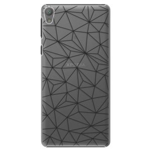 Plastové puzdro iSaprio - Abstract Triangles 03 - black - Sony Xperia E5 vyobraziť