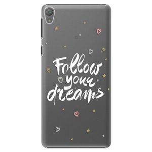 Plastové puzdro iSaprio - Follow Your Dreams - white - Sony Xperia E5 vyobraziť