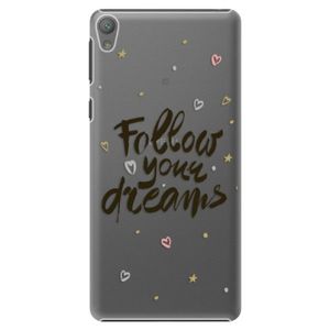 Plastové puzdro iSaprio - Follow Your Dreams - black - Sony Xperia E5 vyobraziť