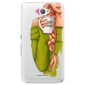 Plastové puzdro iSaprio - My Coffe and Redhead Girl - Sony Xperia E4 vyobraziť