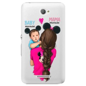 Plastové puzdro iSaprio - Mama Mouse Brunette and Boy - Sony Xperia E4 vyobraziť