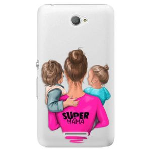 Plastové puzdro iSaprio - Super Mama - Boy and Girl - Sony Xperia E4 vyobraziť