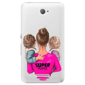 Plastové puzdro iSaprio - Super Mama - Two Boys - Sony Xperia E4 vyobraziť
