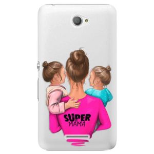 Plastové puzdro iSaprio - Super Mama - Two Girls - Sony Xperia E4 vyobraziť