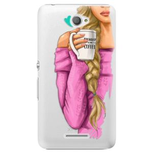 Plastové puzdro iSaprio - My Coffe and Blond Girl - Sony Xperia E4 vyobraziť
