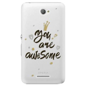 Plastové puzdro iSaprio - You Are Awesome - black - Sony Xperia E4 vyobraziť