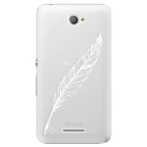 Plastové puzdro iSaprio - Writing By Feather - white - Sony Xperia E4 vyobraziť