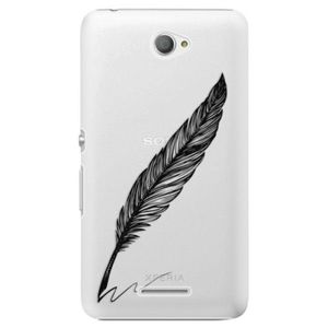 Plastové puzdro iSaprio - Writing By Feather - black - Sony Xperia E4 vyobraziť