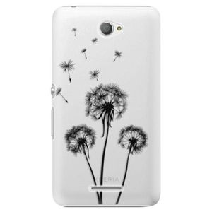 Plastové puzdro iSaprio - Three Dandelions - black - Sony Xperia E4 vyobraziť