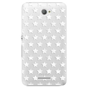 Plastové puzdro iSaprio - Stars Pattern - white - Sony Xperia E4 vyobraziť