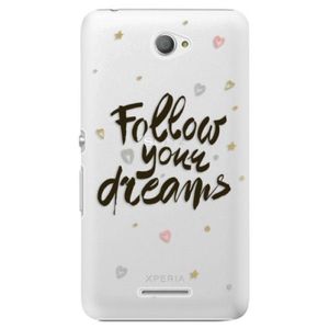 Plastové puzdro iSaprio - Follow Your Dreams - black - Sony Xperia E4 vyobraziť