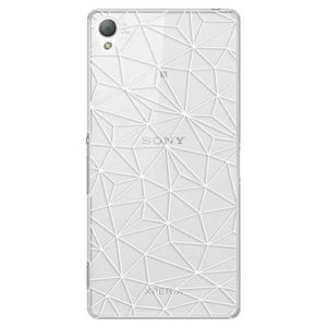 Plastové puzdro iSaprio - Abstract Triangles 03 - white - Sony Xperia Z3 vyobraziť