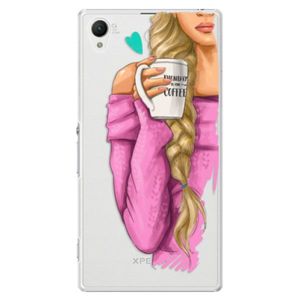 Plastové puzdro iSaprio - My Coffe and Blond Girl - Sony Xperia Z1 vyobraziť