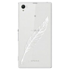 Plastové puzdro iSaprio - Writing By Feather - white - Sony Xperia Z1 vyobraziť