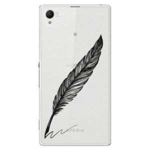 Plastové puzdro iSaprio - Writing By Feather - black - Sony Xperia Z1 vyobraziť