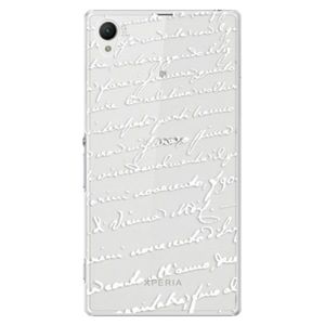 Plastové puzdro iSaprio - Handwriting 01 - white - Sony Xperia Z1 vyobraziť