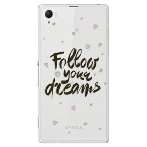 Plastové puzdro iSaprio - Follow Your Dreams - black - Sony Xperia Z1 vyobraziť