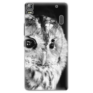 Plastové puzdro iSaprio - BW Owl - Lenovo A7000 vyobraziť
