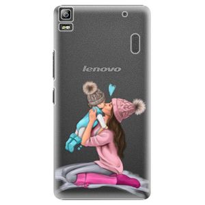 Plastové puzdro iSaprio - Kissing Mom - Brunette and Boy - Lenovo A7000 vyobraziť