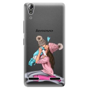 Plastové puzdro iSaprio - Kissing Mom - Brunette and Boy - Lenovo A6000 / K3 vyobraziť