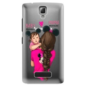 Plastové puzdro iSaprio - Mama Mouse Brunette and Girl - Lenovo A2010 vyobraziť