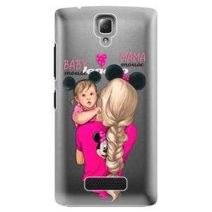 Plastové puzdro iSaprio - Mama Mouse Blond and Girl - Lenovo A2010 vyobraziť