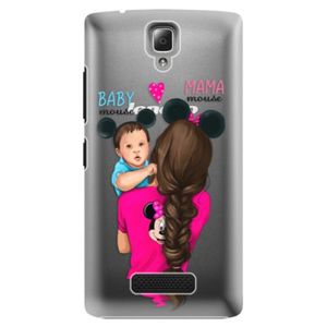 Plastové puzdro iSaprio - Mama Mouse Brunette and Boy - Lenovo A2010 vyobraziť
