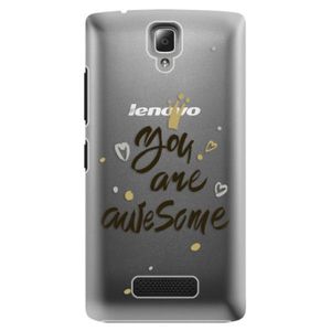 Plastové puzdro iSaprio - You Are Awesome - black - Lenovo A2010 vyobraziť