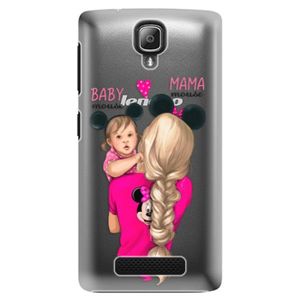 Plastové puzdro iSaprio - Mama Mouse Blond and Girl - Lenovo A1000 vyobraziť