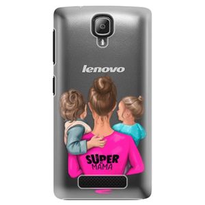 Plastové puzdro iSaprio - Super Mama - Boy and Girl - Lenovo A1000 vyobraziť