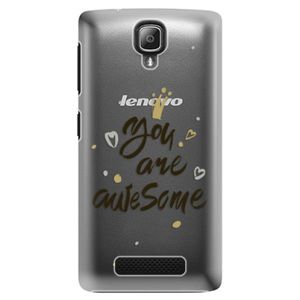 Plastové puzdro iSaprio - You Are Awesome - black - Lenovo A1000 vyobraziť