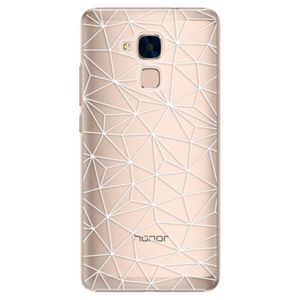 Plastové puzdro iSaprio - Abstract Triangles 03 - white - Huawei Honor 7 Lite vyobraziť